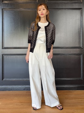 「DRESSTERIOR（ドレステリア）のアイテム（Tシャツ/カットソー）」を使った、natsukiさん（レディース・160cm）の春コーディネート