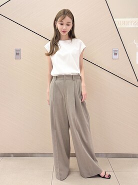 「DRESSTERIOR（ドレステリア）のアイテム（Tシャツ/カットソー）」を使った、natsukiさん（レディース・160cm）の夏コーディネート