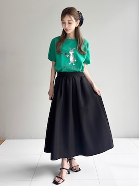「DRESSTERIOR（ドレステリア）のアイテム（Tシャツ/カットソー）」を使った、natsukiさん（レディース・160cm）の春コーディネート