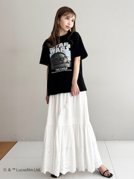 「DRESSTERIOR（ドレステリア）のアイテム（Tシャツ/カットソー）」を使った、natsukiさん（レディース・160cm）の春コーディネート