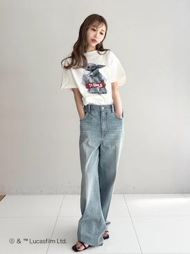 「DRESSTERIOR（ドレステリア）のアイテム（Tシャツ/カットソー）」を使った、natsukiさん（レディース・160cm）の春コーディネート