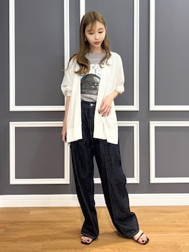 「DRESSTERIOR（ドレステリア）のアイテム（Tシャツ/カットソー）」を使った、natsukiさん（レディース・160cm）の春コーディネート