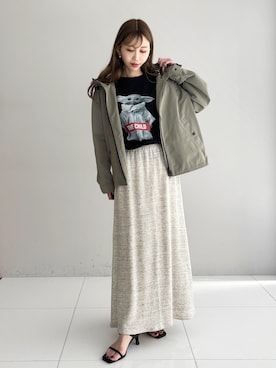 「DRESSTERIOR（ドレステリア）のアイテム（Tシャツ/カットソー）」を使った、natsukiさん（レディース・160cm）の春コーディネート
