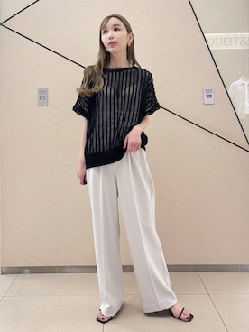 「DRESSTERIOR（ドレステリア）のアイテム（Tシャツ/カットソー）」を使った、natsukiさん（レディース・160cm）の夏コーディネート