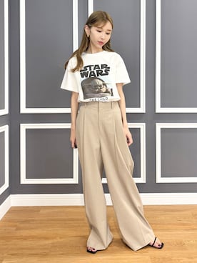 「DRESSTERIOR（ドレステリア）のアイテム（Tシャツ/カットソー）」を使った、natsukiさん（レディース・160cm）の春コーディネート