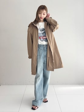 「DRESSTERIOR（ドレステリア）のアイテム（Tシャツ/カットソー）」を使った、natsukiさん（レディース・160cm）の春コーディネート