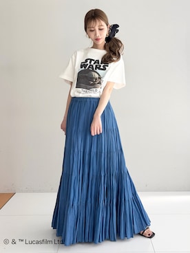 「DRESSTERIOR（ドレステリア）のアイテム（Tシャツ/カットソー）」を使った、natsukiさん（レディース・160cm）の春コーディネート