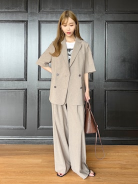 「DRESSTERIOR（ドレステリア）のアイテム（Tシャツ/カットソー）」を使った、natsukiさん（レディース・160cm）の夏コーディネート
