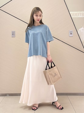 「DRESSTERIOR（ドレステリア）のアイテム（Tシャツ/カットソー）」を使った、natsukiさん（レディース・160cm）の夏コーディネート