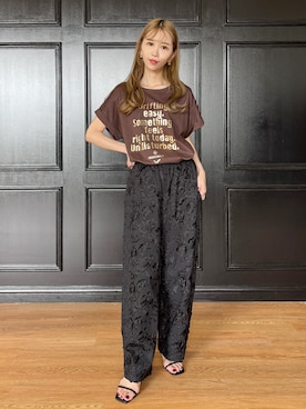 「DRESSTERIOR（ドレステリア）のアイテム（Tシャツ/カットソー）」を使った、natsukiさん（レディース・160cm）の夏コーディネート