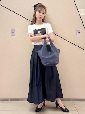 「DRESSTERIOR（ドレステリア）のアイテム（Tシャツ/カットソー）」を使った、natsukiさん（レディース・160cm）の夏コーディネート