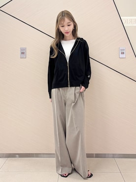 「DRESSTERIOR（ドレステリア）のアイテム（Tシャツ/カットソー）」を使った、natsukiさん（レディース・160cm）の夏コーディネート