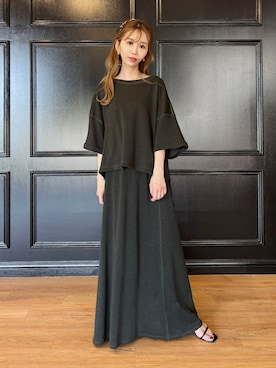 「DRESSTERIOR（ドレステリア）のアイテム（Tシャツ/カットソー）」を使った、natsukiさん（レディース・160cm）の春コーディネート
