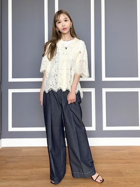 「DRESSTERIOR（ドレステリア）のアイテム（Tシャツ/カットソー）」を使った、natsukiさん（レディース・160cm）の夏コーディネート