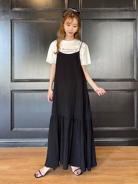 「DRESSTERIOR（ドレステリア）のアイテム（Tシャツ/カットソー）」を使った、natsukiさん（レディース・160cm）の春コーディネート