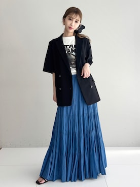「DRESSTERIOR（ドレステリア）のアイテム（Tシャツ/カットソー）」を使った、natsukiさん（レディース・160cm）の春コーディネート