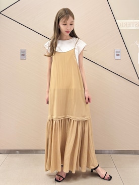 「DRESSTERIOR（ドレステリア）のアイテム（Tシャツ/カットソー）」を使った、natsukiさん（レディース・160cm）の夏コーディネート