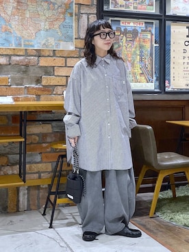 「niko and...（ニコアンド）のアイテム（バッグ）」を使った、おやぶさん（レディース・157cm）の秋コーディネート