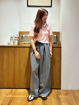 鈴木知華さん（レディース・155cm）の夏コーディネート