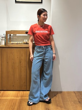 鈴木知華さん(レディース・155cm)の夏コーディネート
