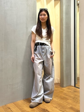 鈴木知華さん(レディース・155cm)の夏コーディネート