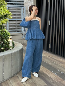 鈴木知華さん（レディース・155cm）の夏コーディネート