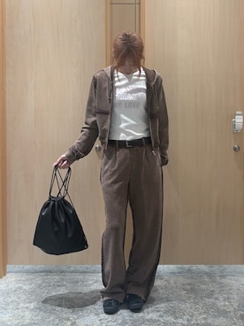 梶岡 莉子さん（レディース・163cm）の秋コーディネート