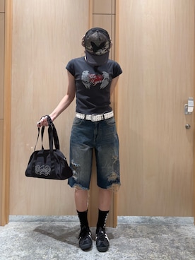 梶岡 莉子さん(レディース・163cm)の夏コーディネート