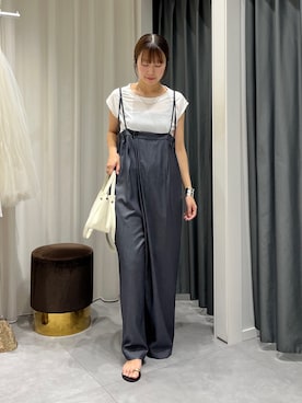 「アシンメトリー」｜mocaさん（レディース・167cm）の夏コーディネート