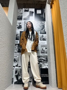 「Timberland（ティンバーランド）のアイテム」を使った、くるみさん（レディース・160cm）の夏コーディネート