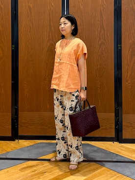 「URBAN RESEARCH DOORS(アーバンリサーチドアーズ)のアイテム(シャツ/ブラウス)」を使った、Maedaさん(レディース・154cm)の夏コーディネート