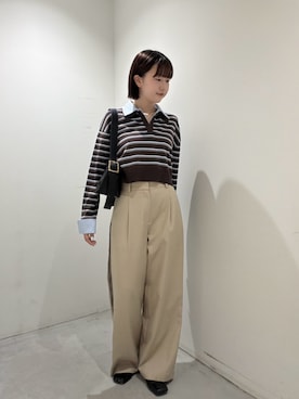 「NATURAL BEAUTY BASIC（ナチュラルビューティーベーシック）のアイテム」を使った、Honokaさん（レディース・164cm）の夏コーディネート