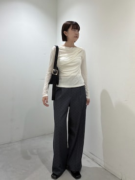 「NATURAL BEAUTY BASIC（ナチュラルビューティーベーシック）のアイテム」を使った、Honokaさん（レディース・164cm）の夏コーディネート