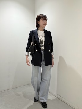 「NATURAL BEAUTY BASIC（ナチュラルビューティーベーシック）のアイテム」を使った、Honokaさん（レディース・164cm）の夏コーディネート
