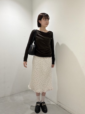 「NATURAL BEAUTY BASIC（ナチュラルビューティーベーシック）のアイテム」を使った、Honokaさん（レディース・164cm）の夏コーディネート