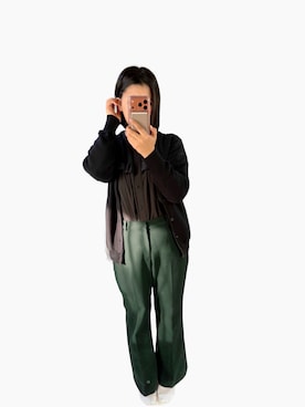 「アイテム（スラックス）」を使った、naono666さん（レディース・162cm・30代）の秋コーディネート