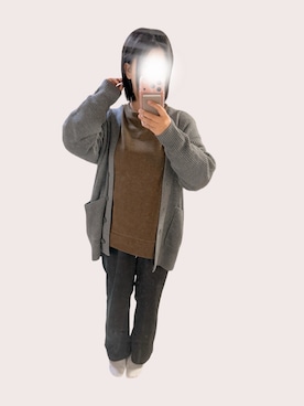 「しまむら（シマムラ）のアイテム（カーディガン/ボレロ）」を使った、naono666さん（レディース・162cm）の秋コーディネート