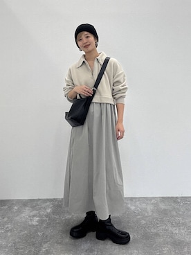 「リラックス」｜nozomi2lepsimさん（レディース・158cm）の冬コーディネート