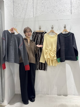 「アイテム（チョーカー）」を使った、nozomi2lepsimさん（レディース・158cm）の冬コーディネート