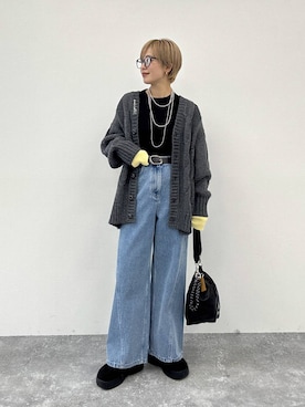 「LEPSIM」｜nozomi2lepsimさん（レディース・158cm）の冬コーディネート