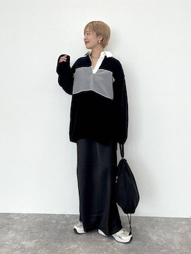 「リラックス」｜nozomi2lepsimさん（レディース・158cm）の冬コーディネート