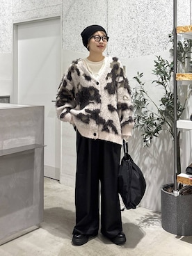 「アイテム（トートバッグ）」を使った、nozomi2lepsimさん（レディース・158cm・30代）の冬コーディネート