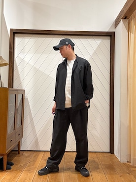 「EKAL（エカル）のアイテム」を使った、maechangさん（メンズ・181cm）の春コーディネート