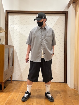 「FORK&SPOON（フォークアンドスプーン）のアイテム」を使った、maechangさん（メンズ・181cm）の夏コーディネート