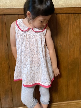 「sense of wonder（センスオブワンダー）のアイテム（トップス）」を使った、kaedeさん（キッズ・100cm）の秋コーディネート