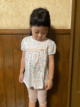 「sense of wonder（センスオブワンダー）のアイテム（トップス）」を使った、kaedeさん（キッズ・100cm）の秋コーディネート