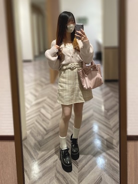 「Maison de FLEUR（メゾンドフルール）のアイテム」を使った、🐰ㅤメ ｲ ﾒ ｲㅤ🐰さん（骨格ストレート・レディース・154cm）の春コーディネート