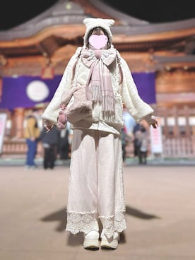 「YOSUKE（ヨースケ）のアイテム」を使った、🐰ㅤメ ｲ ﾒ ｲㅤ🐰さん（レディース・154cm）の春コーディネート