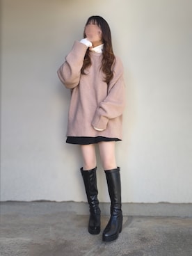 「NOFALL（ノーフォール）のアイテム」を使った、🐰ㅤメ ｲ ﾒ ｲㅤ🐰さん（骨格ストレート・レディース・154cm）の冬コーディネート