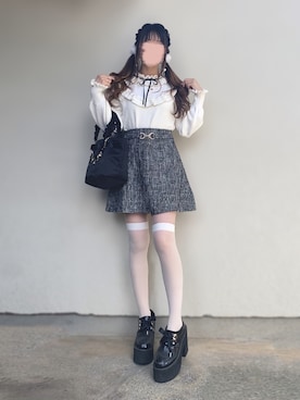 「axes femme（アクシーズファム）のアイテム（ニット/セーター）」を使った、🐰ㅤメ ｲ ﾒ ｲㅤ🐰さん（レディース・154cm）の春コーディネート